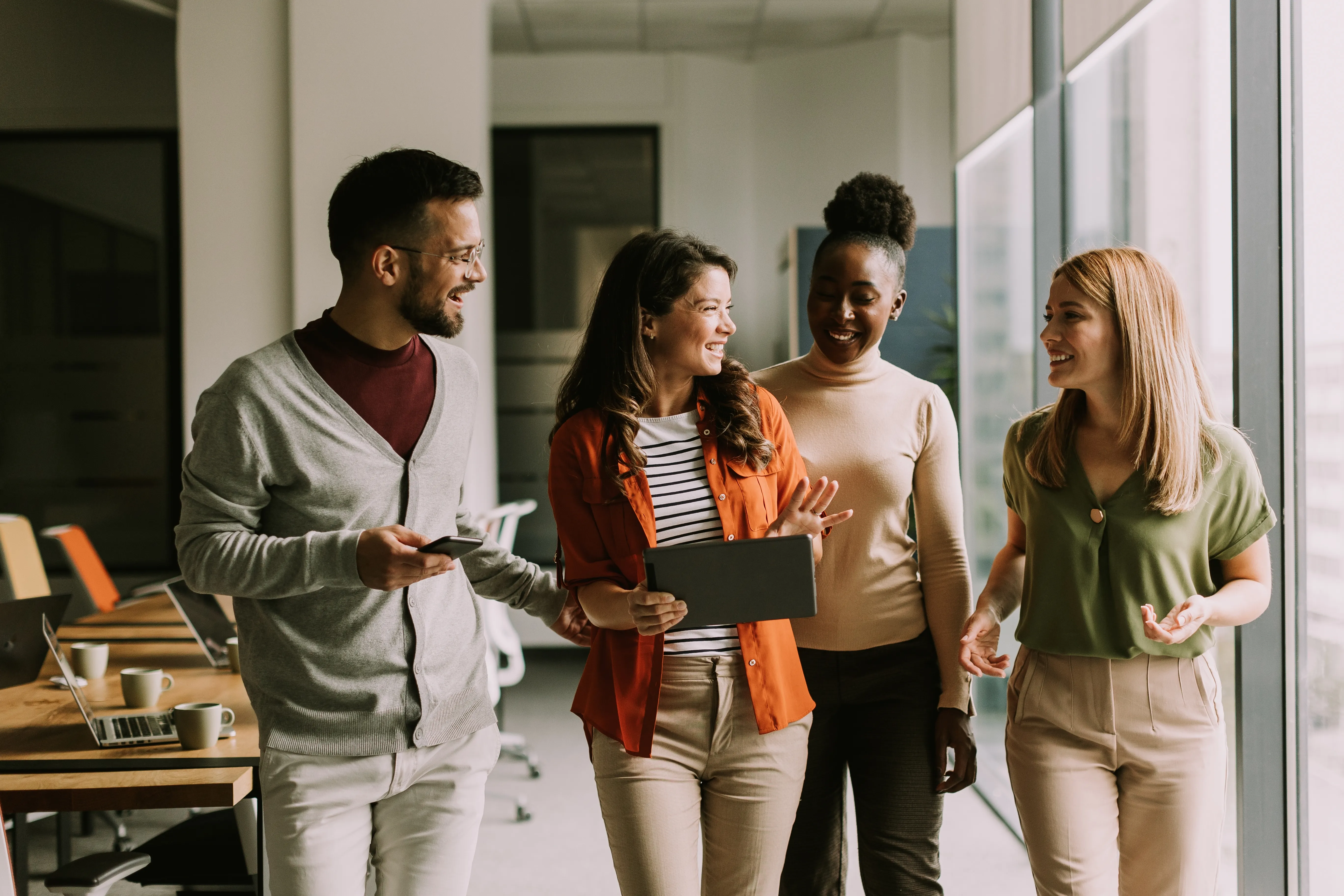 Équipe professionnelle diversifiée